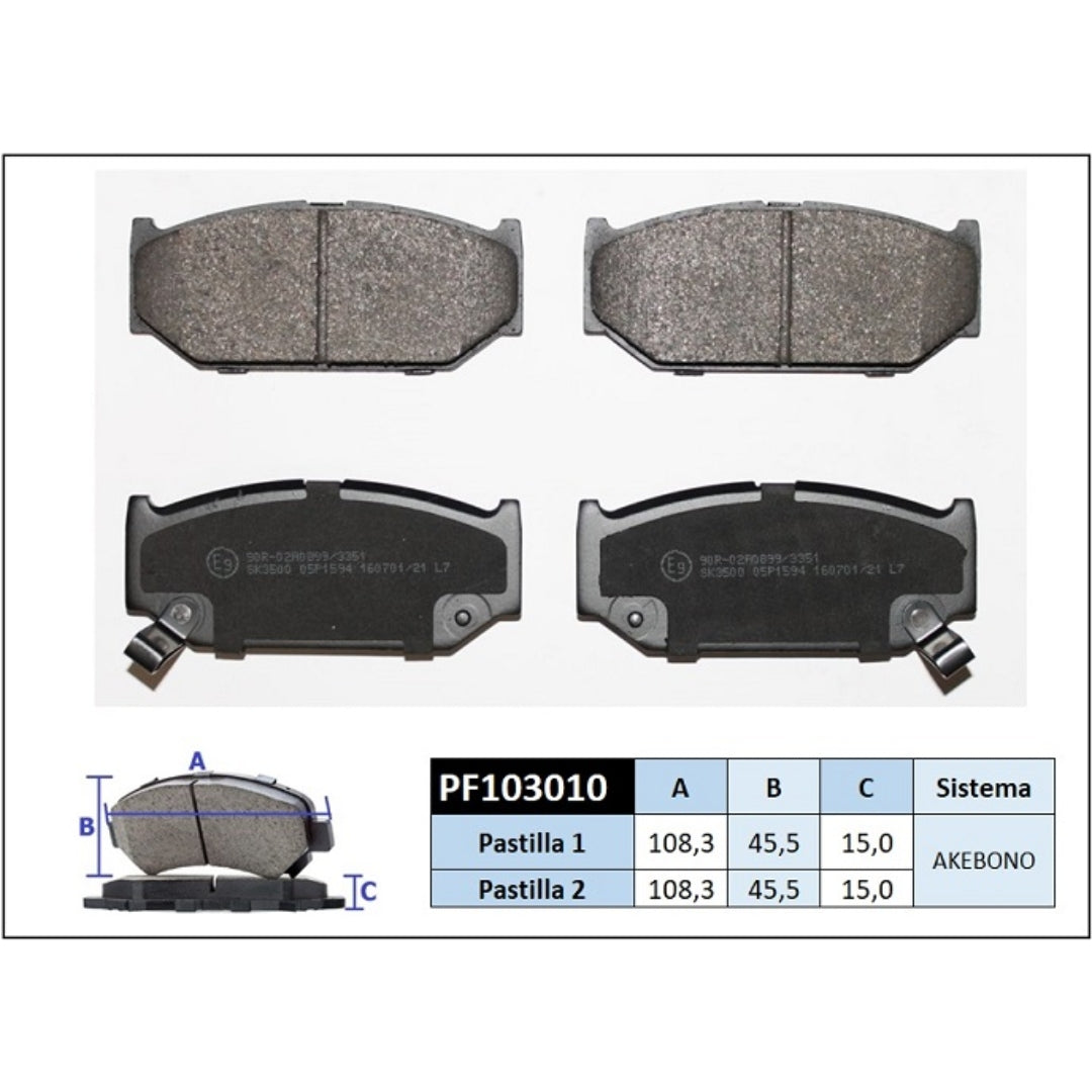 Pastilla de Freno Suzuki Swift Dzire P0813 RAL