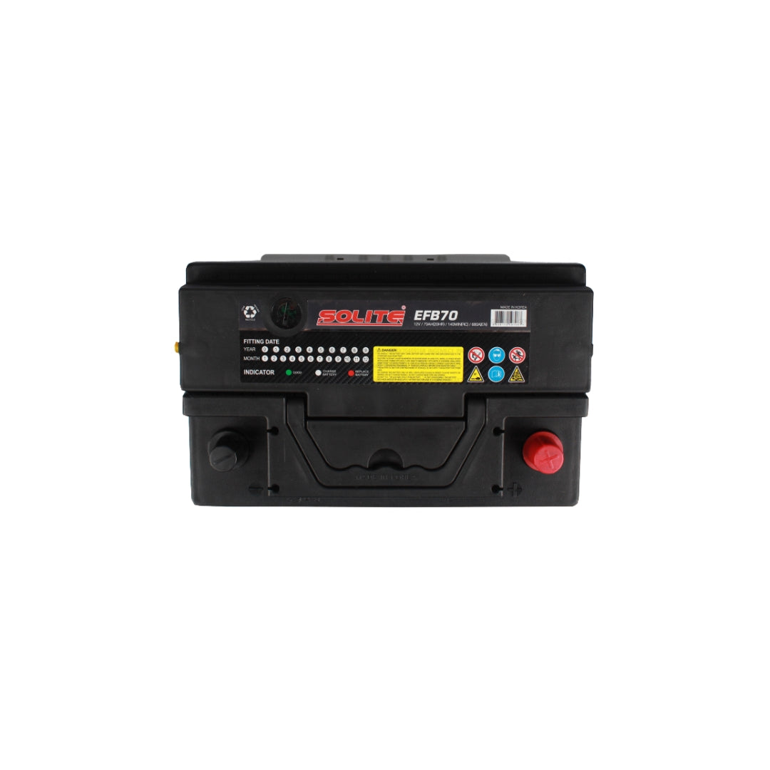 Bateria 12v 70AH CCA680 START STOP EFB 70 L3 SOLITE