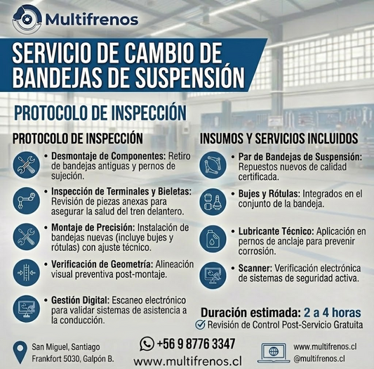 Servicio de Cambio de Bandejas de Suspensión Delanteras Chevrolet Sail 1.4