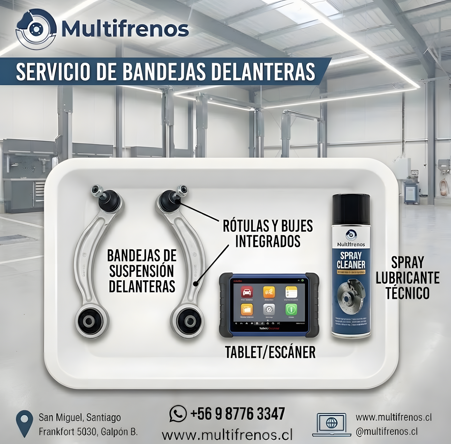 Servicio Integral de Bandejas de Suspensión Delanteras: Chevrolet Sail 1.4
