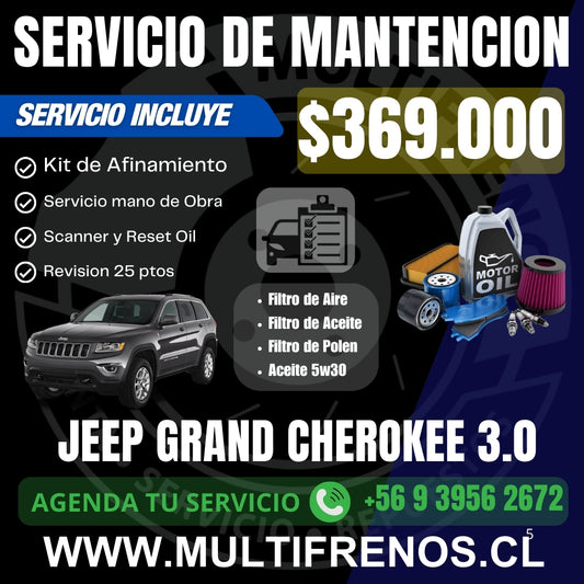 Mantencion GRAND CHEROKEE LTD 4X4 3.0 2017 - 2021