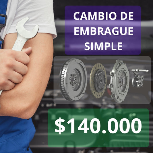 Cambio Embrague Simple Automovil Pequeño