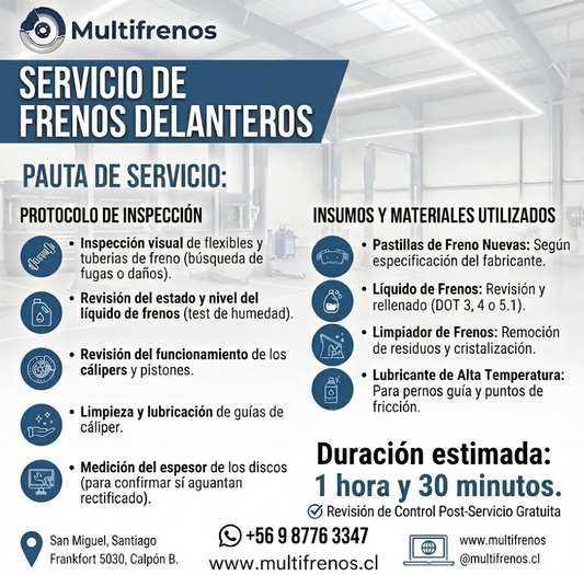 Servicio de Frenos Delanteros Suzuki APV 1.6