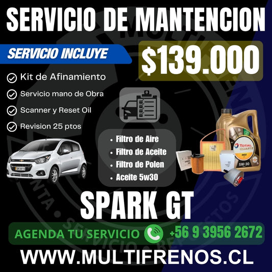 Mantencion CHEVROLET SPARK GT