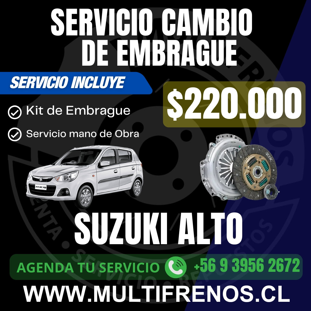 Servicio Cambio de Embrague Suzuki Alto