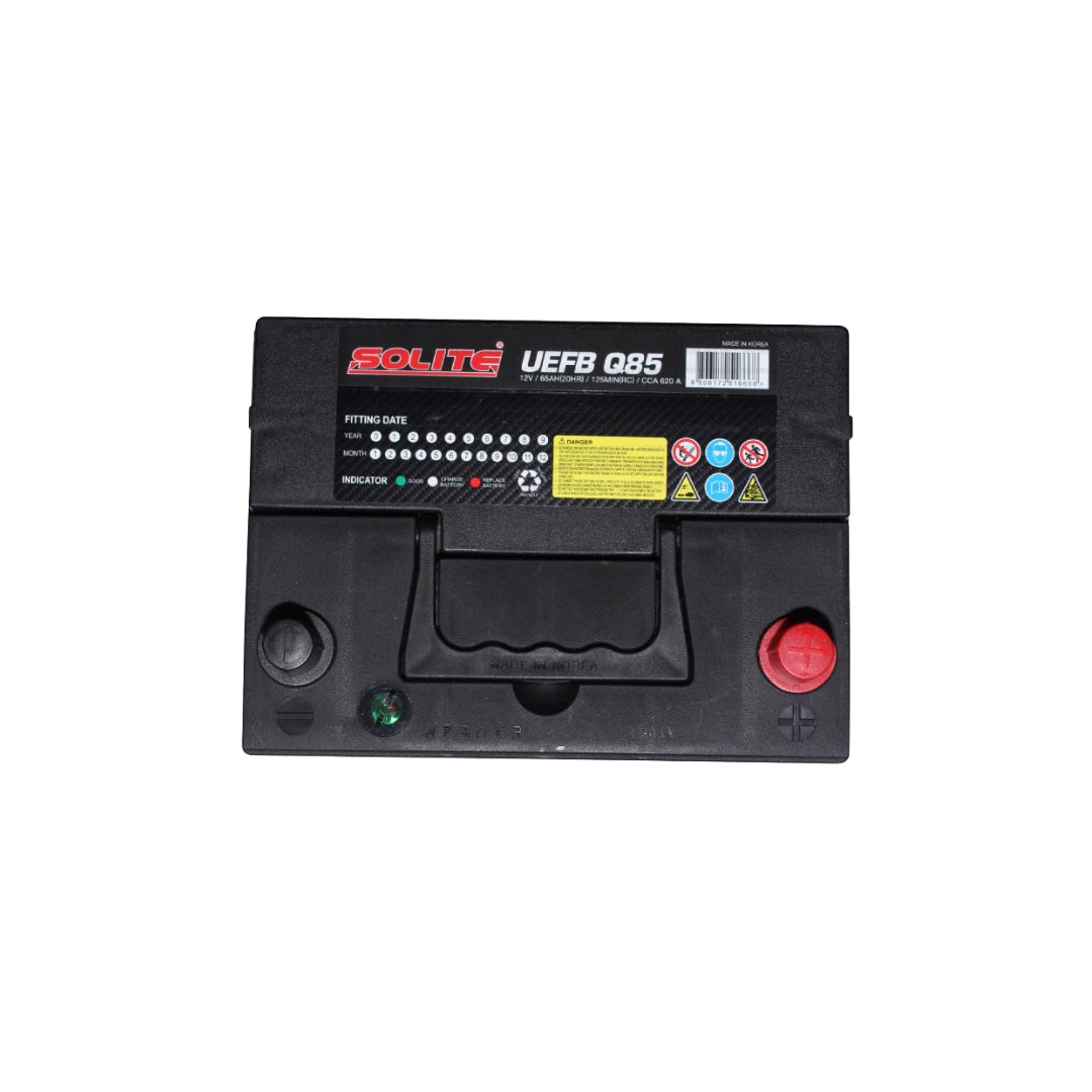 Bateria 12v 65AH CCA620 START STOP EFB Q85 SOLITE