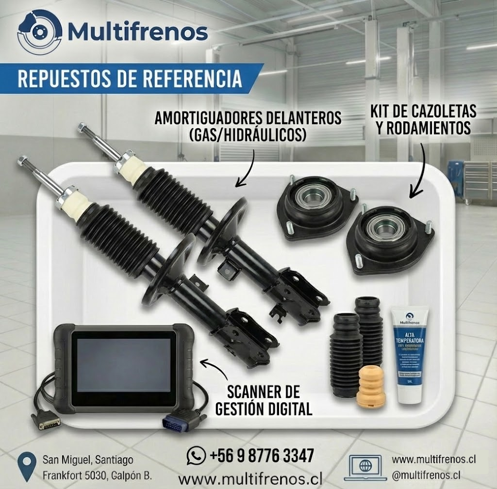 Servicio de Cambio de Amortiguadores Delanteros Chevrolet Sail 1.4