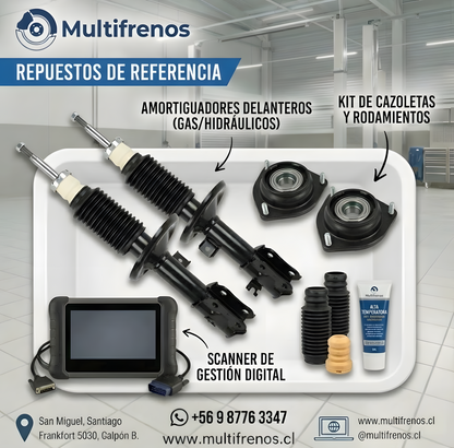 Servicio Integral de Amortiguadores Delanteros: Chevrolet Sail 1.4