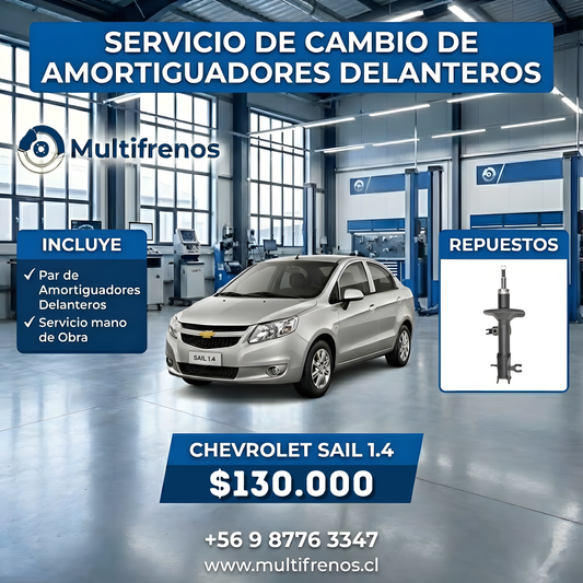 Servicio Integral de Amortiguadores Delanteros: Chevrolet Sail 1.4