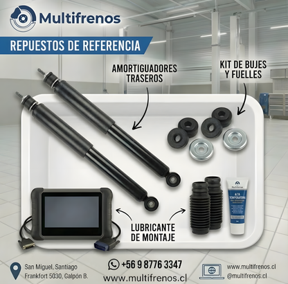 Servicio Integral de Amortiguadores Traseros: Chevrolet Sail 1.4