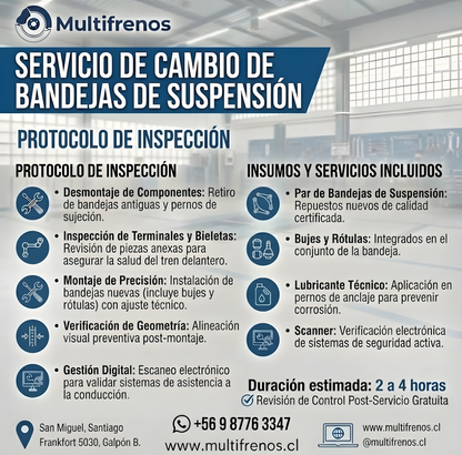 Servicio Integral de Bandejas de Suspensión Delanteras: Chevrolet Sail 1.4