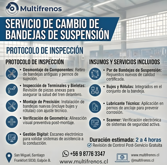 Servicio Integral de Bandejas de Suspensión Delanteras: Chevrolet Sail 1.4