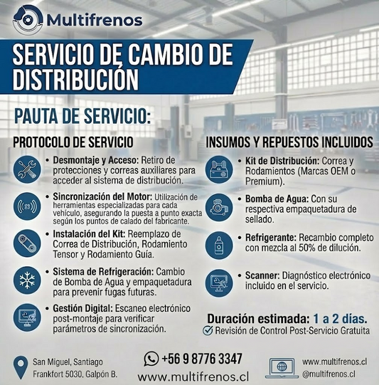 Servicio de Cambio de Distribución Kia Rio 1.4