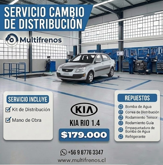 Servicio de Cambio de Distribución Kia Rio 1.4