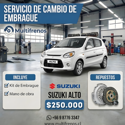 Cambio de Embrague Suzuki Alto