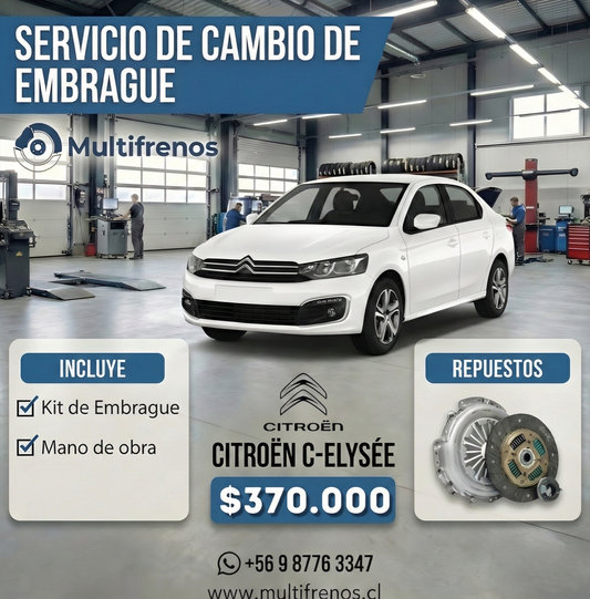 Servicio Cambio de Embrague Citroën C-Elysée