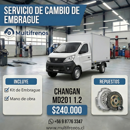 Cambio de Embrague Changan MD201 1.2