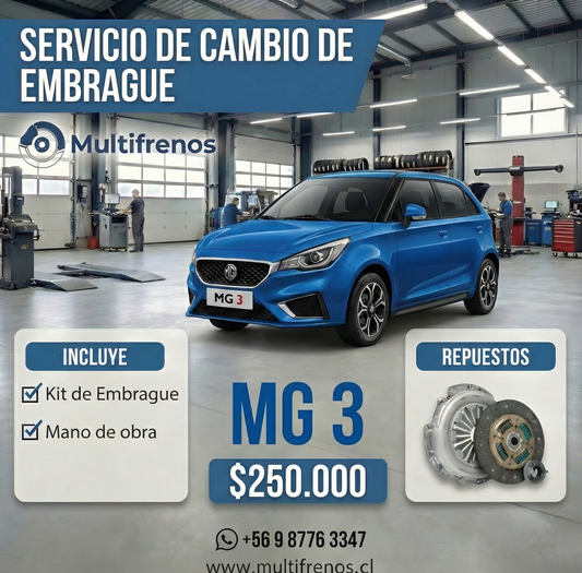 Cambio de Embrague MG 3 (OEM 30005117)