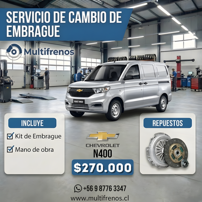 Cambio de Embrague Chevrolet N400 (OEM 2399622)