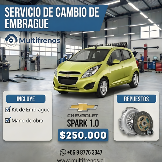 Cambio de Embrague Chevrolet Spark 1.0 (OEM 96249465)