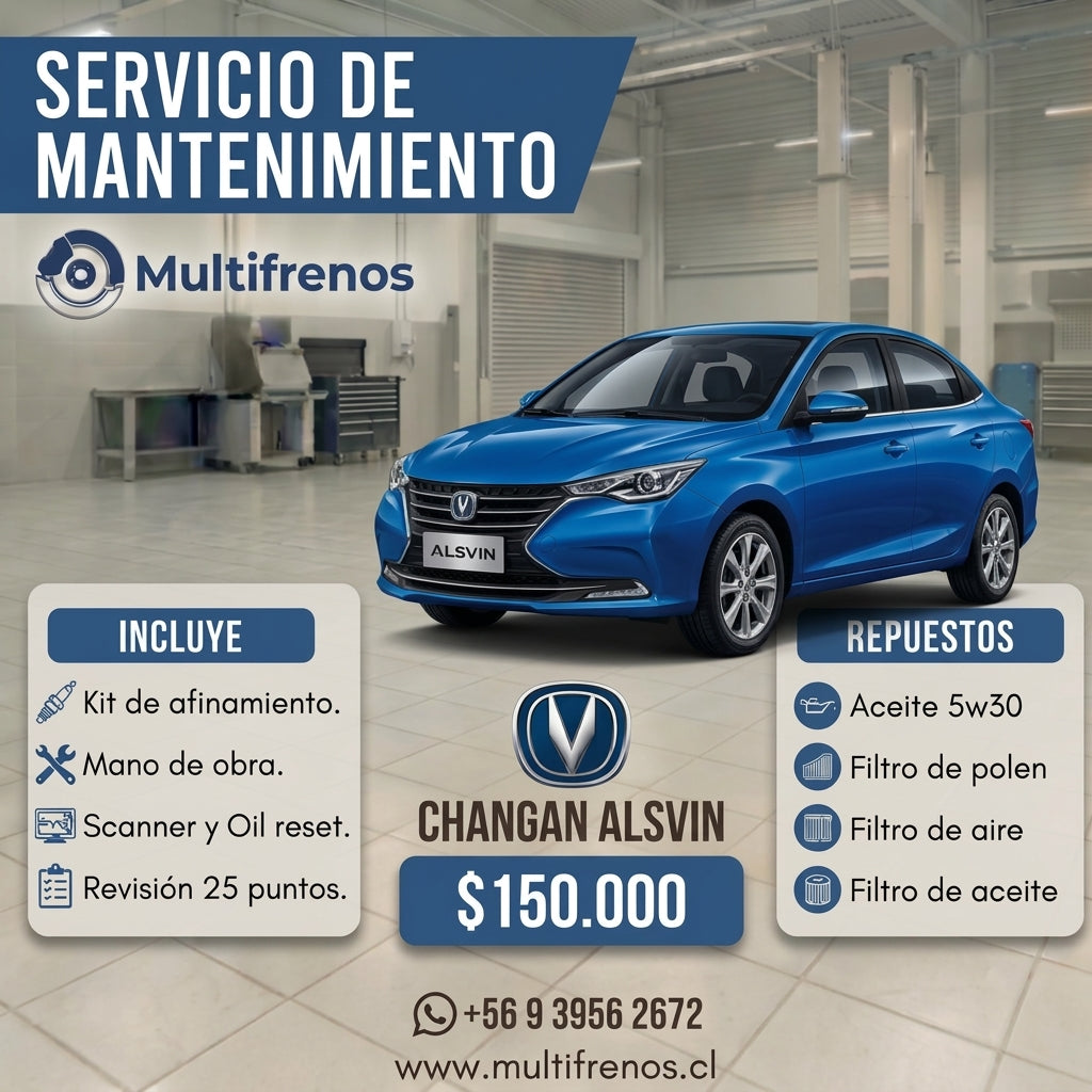 Mantención Changan Alsvin 1.4 / 1.5