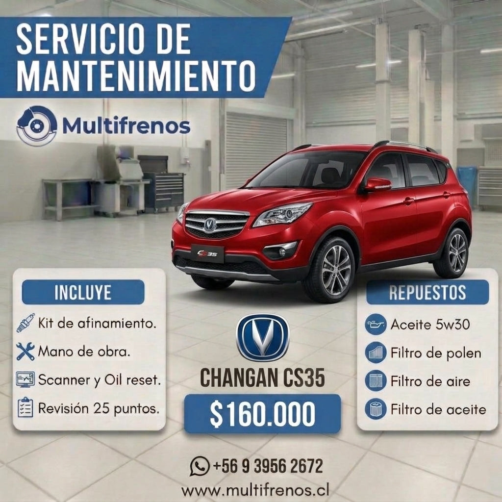 Mantención Changan CS35 1.4/1.6