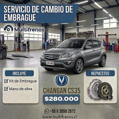 Cambio de Embrague Changan CS35 1.6
