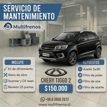 Mantención Chery Tiggo 2 1.5