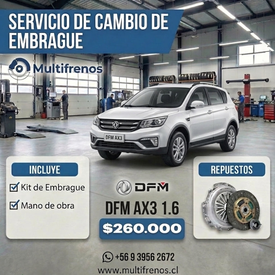 Cambio de Embrague DFM AX3 1.6