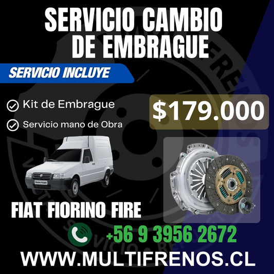 Servicio Cambio de Embrague Fiat Fiorino Fire