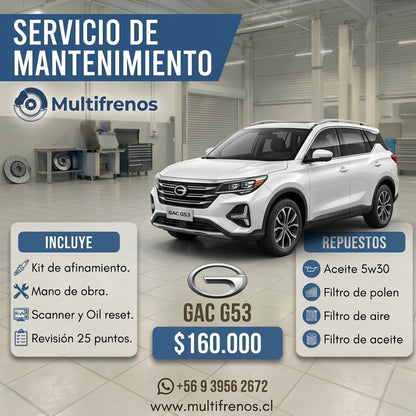 Mantención  Gac G53 1.5