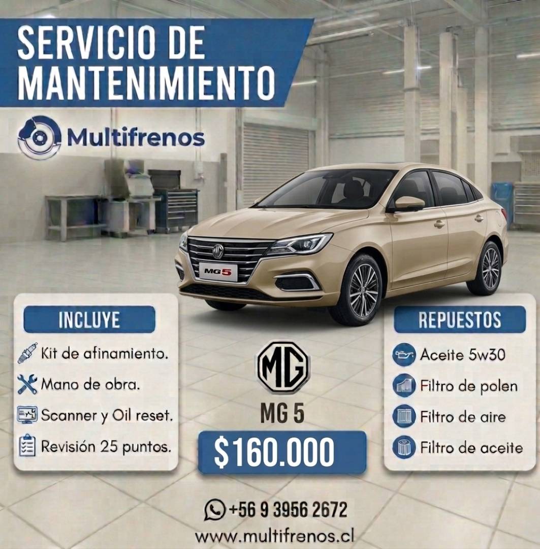 Mantención MG 5 1.5