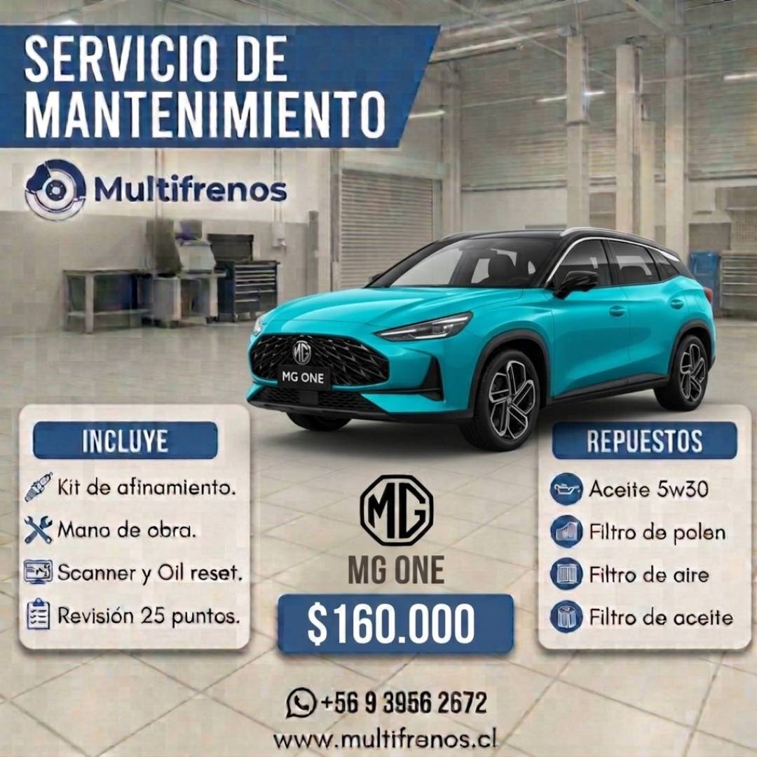 Mantención MG ONE 1.5