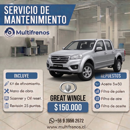 Mantención Great Wingle 7  2.0