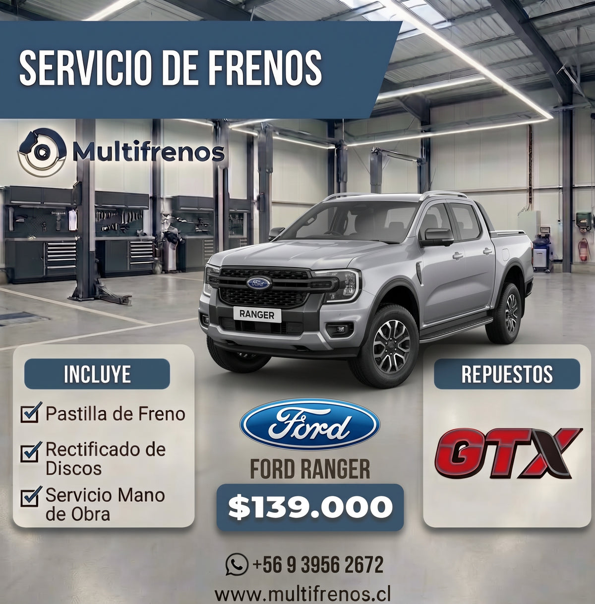 Servicio Integral de Frenos: Ford Ranger  2.0