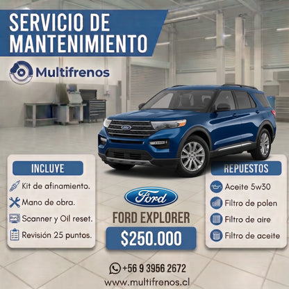 Mantención Ford Explorer 3.0