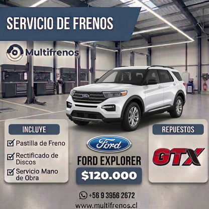Servicio Integral de Frenos: Ford Explorer 3.0