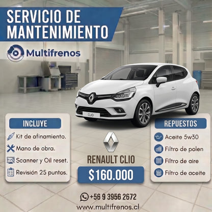 Mantención Renault Clio  1.2/ 2.0