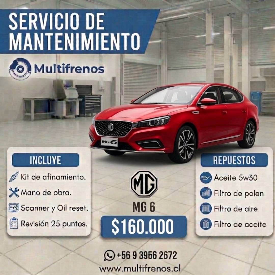 Mantención MG 6 1.5