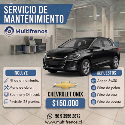 Mantención Chevrolet Onix 1.0 / 1.2
