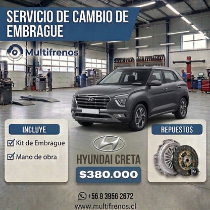Cambio de Embrague Hyundai Creta  1.6