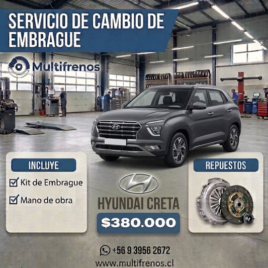 Cambio de Embrague Hyundai Creta  1.6