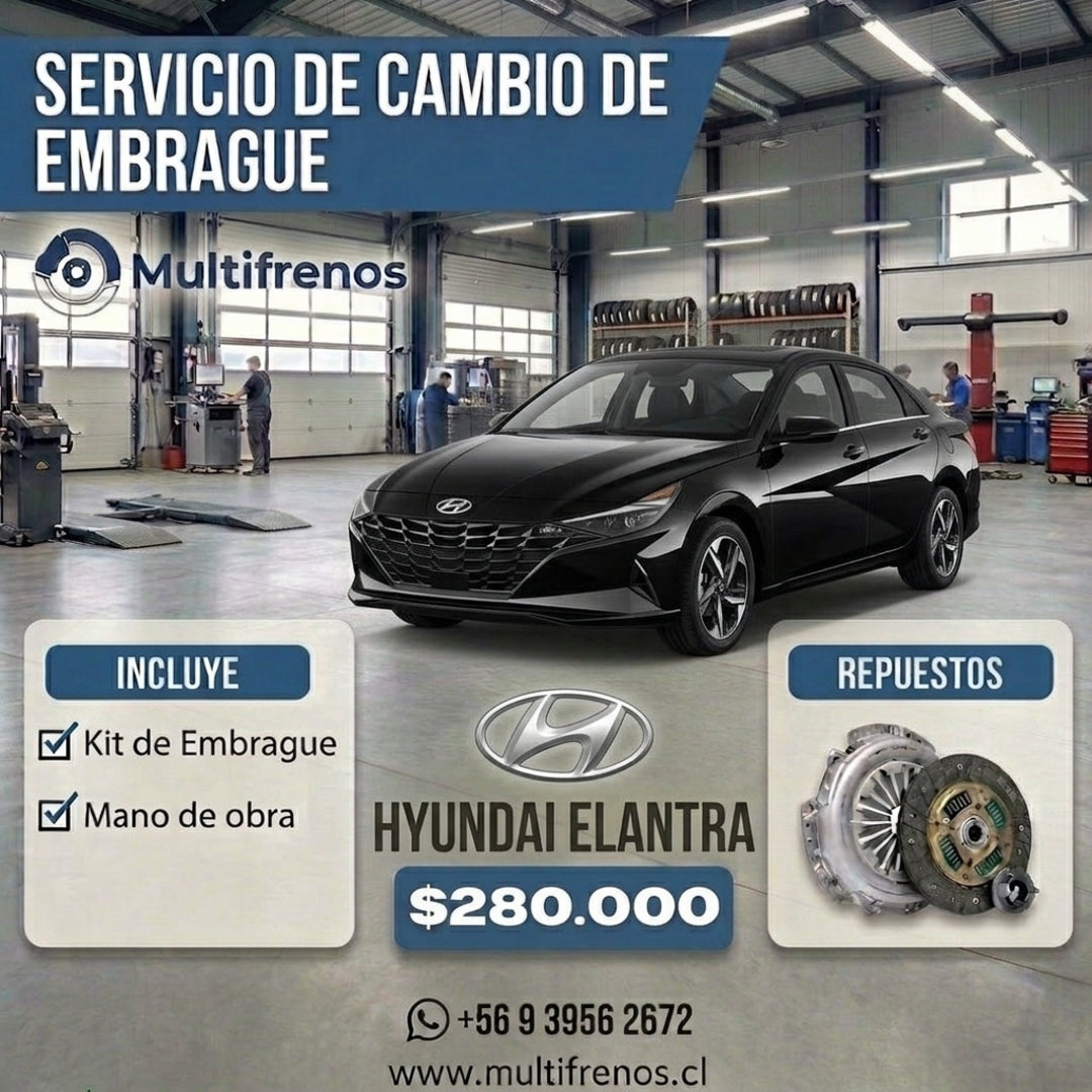 Cambio de Embrague Hyundai Elantra 1.8