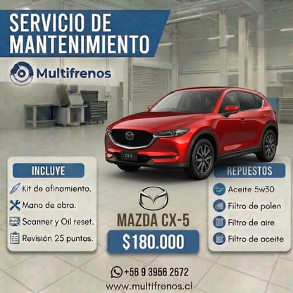 Mantención  Mazda CX-5 2.0 / 2.5