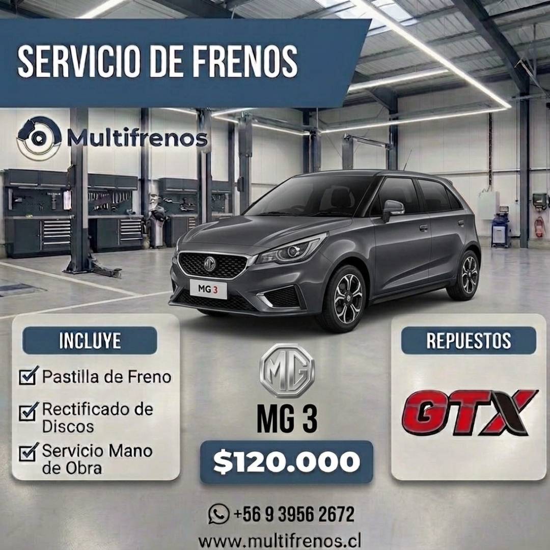 Servicio Integral de Frenos: MG 3 1.5