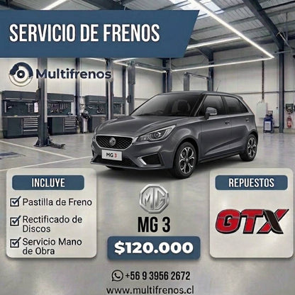Servicio Integral de Frenos: MG 3 1.5