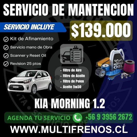 MANTENCION KIA MORNING 1.2