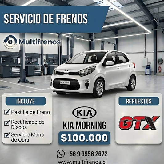 Servicio Integral de Frenos: Kia Morning GTX