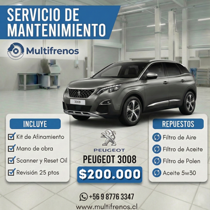 Mantención Peugeot 3008 (2017-2022)