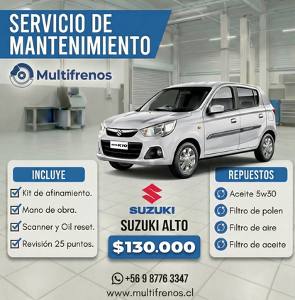 Mantención Suzuki Alto